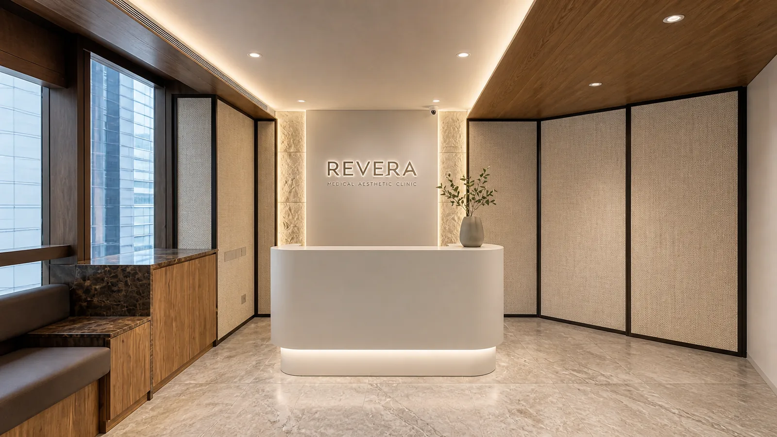 REVERA Medical Aesthetic Clinic 銅鑼灣診所接待處